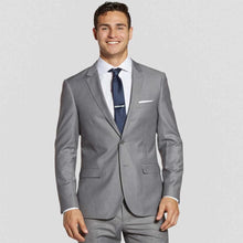 Load image into Gallery viewer, Textured Gray Suit Jacket