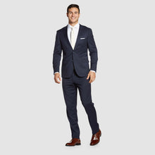 Load image into Gallery viewer, Navy Blue Suit Jacket