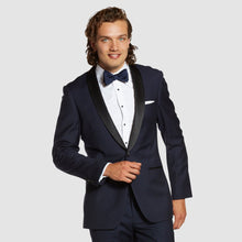 Load image into Gallery viewer, Premium Shawl Lapel Navy Tuxedo Jacket